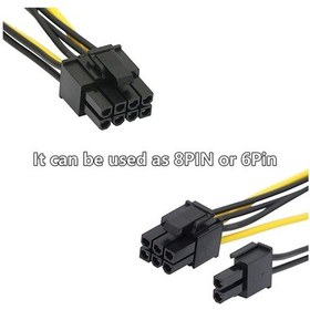 Resim AoGo 8 Pin 2x Sata 15 Pin SATA Güç Kablosu 