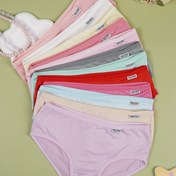 Resim 10 Adet Sevimli Şeker Renkli Kız Külotu - Yumuşak, Nefes Alabilen & Esnek Üçgen İç Çamaşırı Gençler İçin - Çeşitli Pastel Tonlar (Pembe, Sarı, Beyaz, Açık Mavi, Kırmızı, Yeşil, Bej) "BU KIZ" Etiketiyle - Her Mevsim İçin Rahat Kalıp, Sevimli İç Çamaşırı 