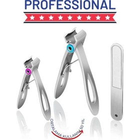 Resim pazarella Profesyonel Tırnak Makası Törpü Seti Çelik Özel Kutulu 