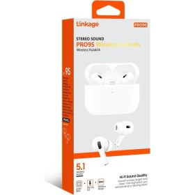 Resim Azurtech Linkage PRO9S Kablosuz Bluetooth Kulaklık | Hi-Fi Stereo Ses | 5.1 Sürüm | Cvc 8.0 Mikrofon | 200MAH Şarj Kutusu 