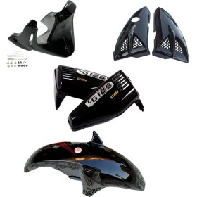 Resim Cg Siyah Dörtlü Set (Sakal-Bıyık-Çamurluk-Yankapak) 