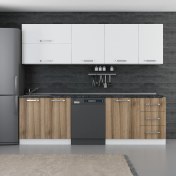 Resim Minar 255 cm Mutfak Dolabı Beyaz Dore 255-D10 