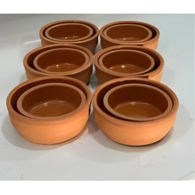 Resim MHT Serisi 6+6 Toplam 12'li Güveç & Sufle Seti Isıya Dayanıklı Porsiyonluk Fırın Sütlaç Çömlek Kase 