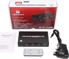 Resim Dd433 3-1 Port 1.4V 3D Metal Hdmi Switch 