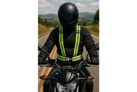 Resim Motobros Motosiklet/Bisiklet Reflektörlü Kemer Yelek 4 Mevsim Kullanıma Uygun Yansıtıcı Özellikte 