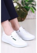 Resim Pepita 429550 Anatomik Rahat Esnek Hakiki Deri Kadın Ayakkabı Beyaz 