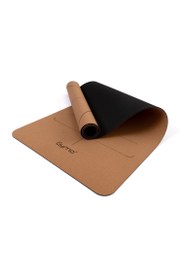 Resim Gymo Pro Series Hizalamalı 5mm Doğal Mantar Cork Yoga Matı Pilates Minderi 