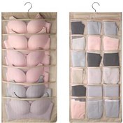 Resim Monyee Çift Taraflı Organizer Askılı Çanta - Oxford Kumaş, 24 Cep, Giyim Ve Aksesuar Saklama, Kahverengi Diğer 