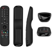 Resim Monyee Lg An-mr21/22/23/24 Tv Kumanda Kılıfı - Tam Koruma Siyah Silikon Kılıf Diğer 