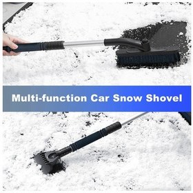 Resim 2'si 1 Arada Araba Temizleme Fırçası Buz Kazıyıcı Çıkarılabilir K16205b 