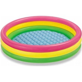 Resim Intex 3 Boğumlu Sunset Bebek Havuzu -58924 Çok Renkli 