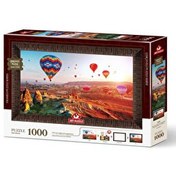 Resim Kapadokya'nın Son Işıkları Çerçeveli Puzzle 1000 Parça 