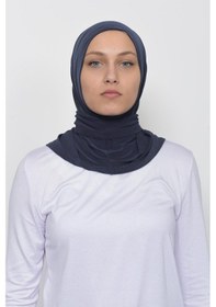 Resim Altobeh Çıtçıtlı Hazır Eşarp Hijap Füme 