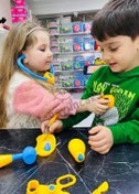 Resim Zey Mucizevi Doktor Bavulum Pilli Doktor Seti Mavi 