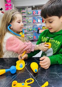 Resim Zey Mucizevi Doktor Bavulum Pilli Doktor Seti Mavi 