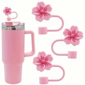 Resim 3 adet PVC Tekrar Kullanılabilir Çay Bardak Kapağı, 10mm 0.4inç, Toz Korumalı, 30/40 Ounce Bardaklarla Uyumlu, 10mm Çay Bardağı, Karma Renk, Kızlar, Doğum Günü, Cadılar Bayramı, Noel, Şükran Günü Hediyesi 