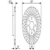 Resim BOSCH 0986479W68 On Fren Disk Aynasi Doblo Albea Linea Bravo Panda 1.4 / 1.3Jtd Stilo Idea 1.2 16V 1.3Jtd Tempra Tipo 2 0060806137 51749124 (WH322376A) (2 Adet Fiyatidir) 