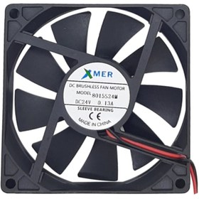 Resim Arduino 80x80x15mm 24v 0.13a 2p Xmer Fan 