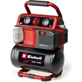 Resim Akülü Kompresör Te-Ac 18/75 Li Of-Solo Power X- (18 V, Maks. 8 Bar, 5 L Tank, 75 L/dakika Emiş Kapasitesi, 2x Basıç Göstergesi) 