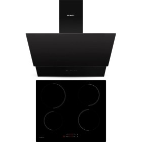 Resim Kumtel 2'li Siyah Indüksiyonlu Ankastre Set (Davlumbaz-Ocak) 