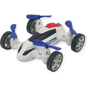 Resim Sürtmeli Drone Araba Hareketli Pervane - Beyaz (Lisinya) 