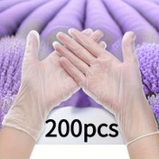 Resim 200 adet Gıda Sınıfı TPE Tek Kullanımlık Eldiven - Yüksek Emici ve Lateks İçermeyen, Mutfak, Banyo, Ev Temizliği ve Dış Mekan Kullanımı için Ergonomik Tasarım - Dayanıklı PET Malzemesi Restoranlar, Oteller ve Ev Mutfakları için, Ev Temizliği Araçları, Mutfak Eldivenleri, Lateks İçermeyen Eldivenler 