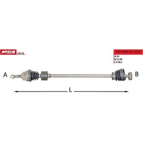 Resim Mga 70118 Aks Sağ Palio Sıena 1.2 1.4 C513 Şanzıman 