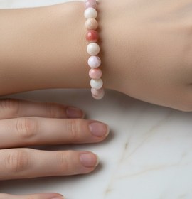 Resim Opal Pembe 10mm Doğal Taş Bileklik - 16-17cm 