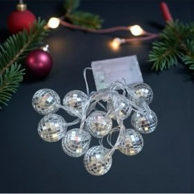 Resim Karokstore Yılbaşı LED Işık Disko Topu Günışığı 2m 10 Ampul 