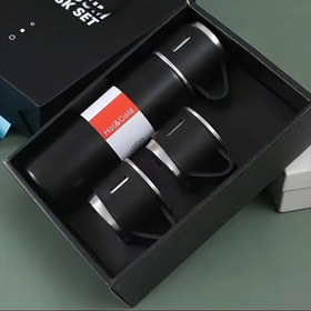 Resim 1 Set 16.9oz Paslanmaz Çelik İzole Vakumlu Flask Seti - Kapaklı Seyahat Bardağı, İçecekleri Saatlerce Sıcak veya Soğuk Tutuyor, Açık Hava Aktiviteleri ve Ofis Kullanımı İçin Mükemmel 
