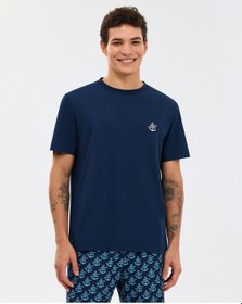 Resim Skechers M Regular T-shirt Erkek Lacivert Tshirt S2610117-0505 Lacivert 