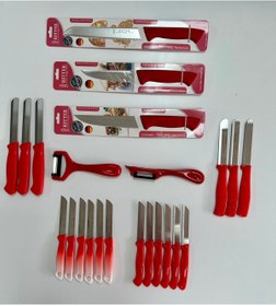 Resim Solingen PRO Çeyiz Paketi KIRMIZI 23 Parça + (Solingen Bez Hediyeli) 