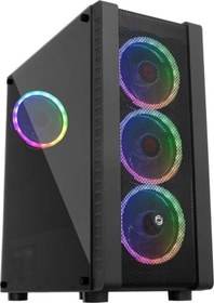 Resim Fc-9320G Gaming Kasa Dual-Ring Rgb Fan + 600W 80+ Bronze 1 X Usb 3.0, 2 X Usb 2.0 Boş Bilgisayar Kasası 