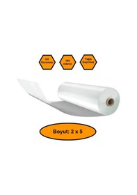 Resim 160 Micron Naylon Örtü, Şeffaf Su Geçirmez Naylon, 2x5 Metre 