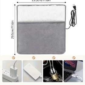 Resim BGA Kış Ayak ısıtma pedi usb elektrikli ayak ısıtıcı yumuşak flanel kaliteli kumaş 