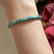 Resim Mavi Mineli Kelepçe Bileklik 