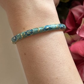 Resim Mavi Mineli Kelepçe Bileklik 