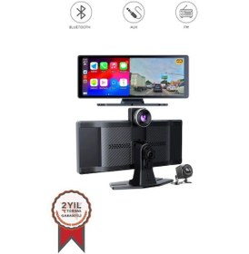 Resim Torima T94c41 Wifi Bluetooth 4k Carplay Ön-arka Araç Kamerası 