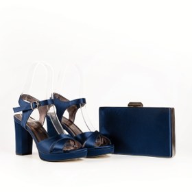 Resim E&L Company 10cm Lacivert saten. Bu ürün koşma Garantilidir. Çantasıyla Takımdır. 