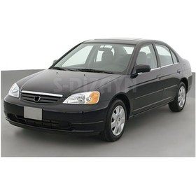 Resim S-Dizayn Honda Civic Krom Cam Çıtası 4 Prç 2002-2006 