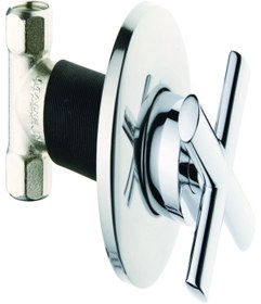 Resim Topsan 1/2 yıldız ankastre vana pirinç vanalı 