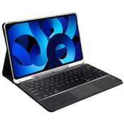 Resim Microcase Ipad Pro 12.9 M2 2022 Uyumlu Bluetooth Touchpad Klavyeli Kalem Koymalı Kılıf - Bkk10 