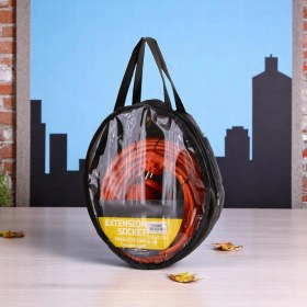 Resim Uzatma Kablosu 3x1.5 mm 40 Metre Kapaklı Monofaze Ev Tipi Topraklı CCA Kablolu Tekli Grup Fiş Priz 