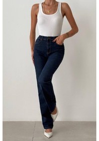 Resim Lacarino 7817 Lady Xl Kadın Jean Pantolon Dark Blue 