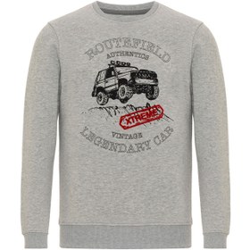 Resim Routefield Erkek Sweatshirt Huge Gri Melanj 