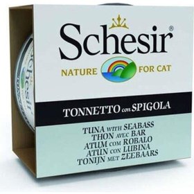 Resim Schesir Jelly Ton Balıklı ve Levrekli Yetişkin Kedi Konservesi 85 G 