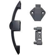 Resim Basçek Kulp Dolap Kilidi Siyah Mat 10 Adet Yatek Karavan Tekne 