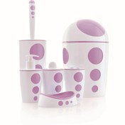 Resim Flora Punto Banyo Seti 6 Parça F378 Mavi 