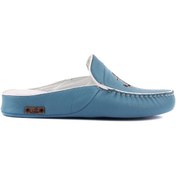 Resim Sail Lakers - Kot Mavisi Deri Erkek Ev Terliği 110-547-X 