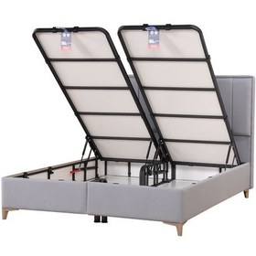 Resim Kilim Mobilya Gold Therapy Başlık ( Baza Ve Yatak Dahil Değildir ) 160'lık Gri 